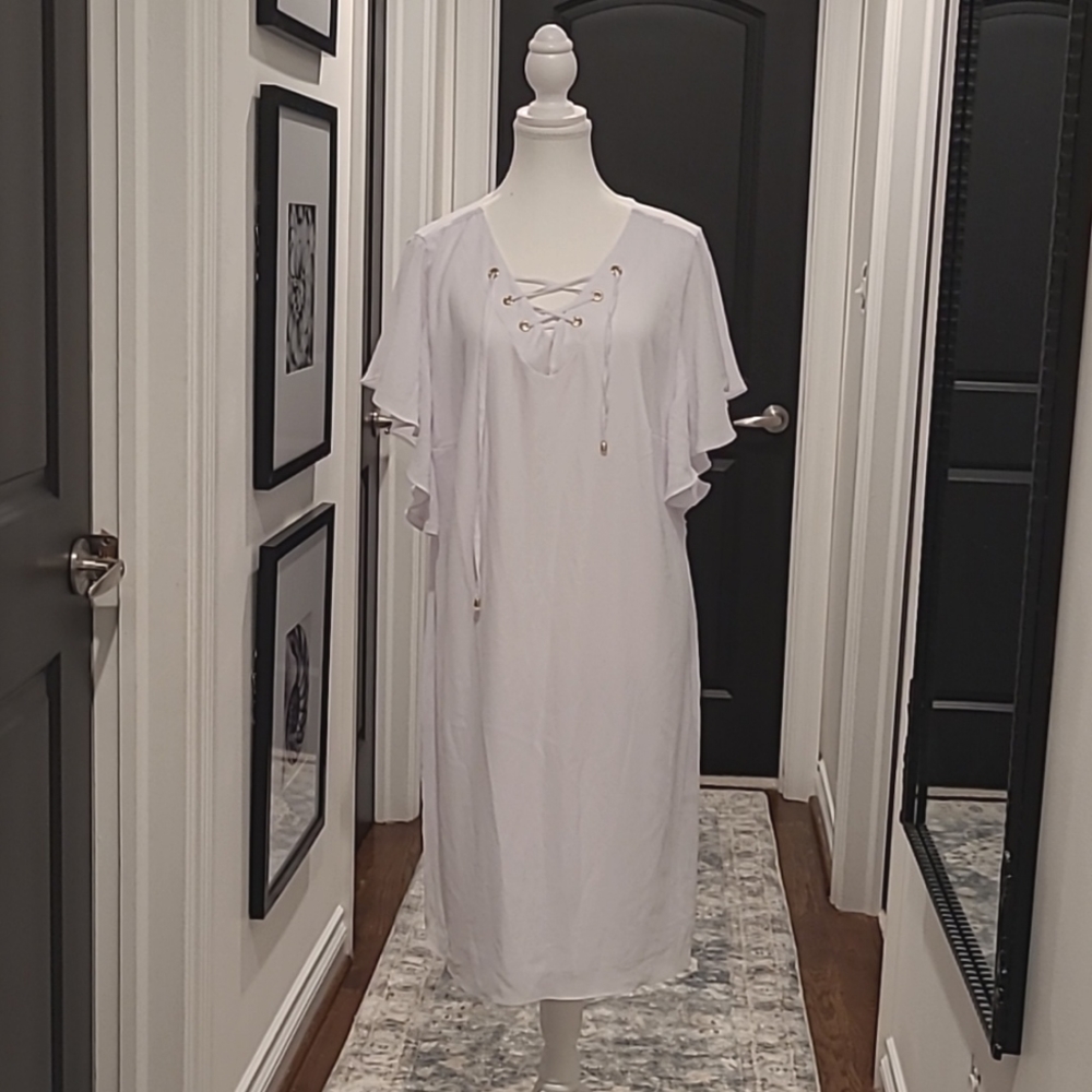 White Chiffon Sun Dress (Offers Accepted)